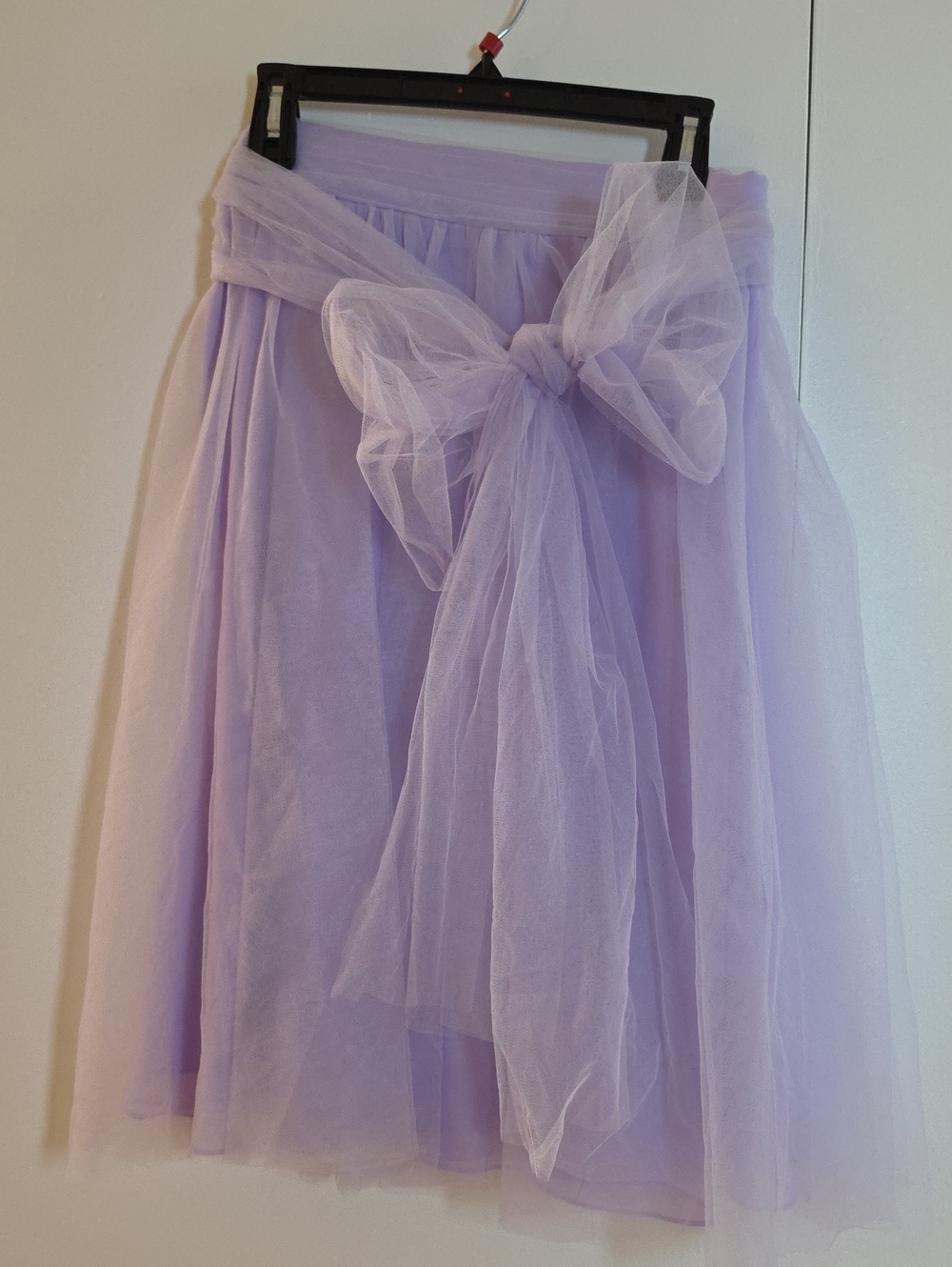 NWOT- Azazie Lilac Tulle A-Line Dress with Statement Bow - Size Medium